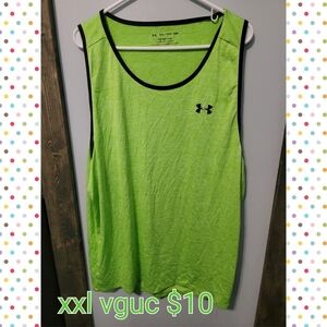 Under Armour Mens Neon Green Tank Top